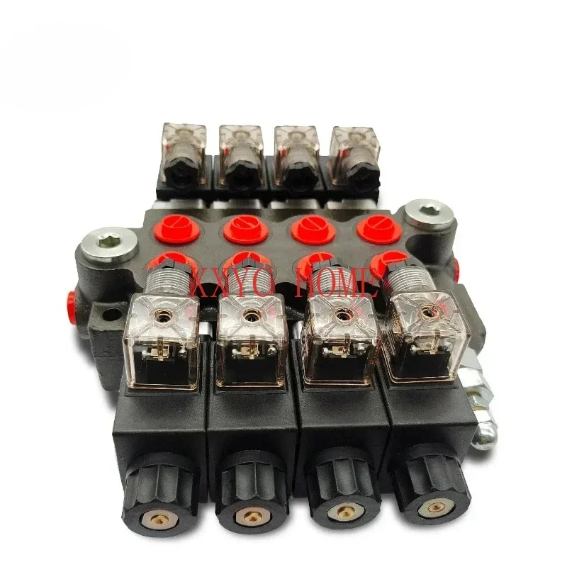 Hy-waloil 12V DC 13 GPM 4 катушки гидравлического моноблока прямой соленоидный