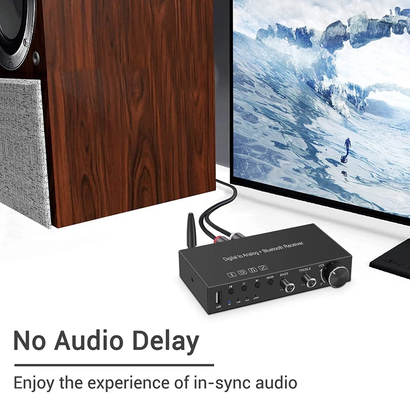 USB 192 кГц DAC цифро-аналоговый преобразователь с усилителем для наушников