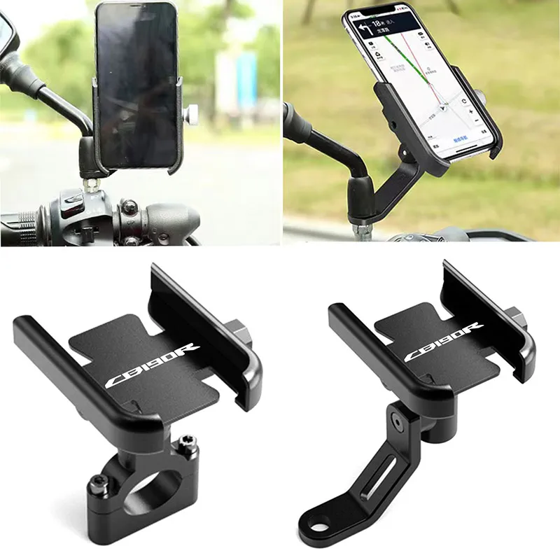 

For Honda CB190R CB 190R Motorcycle Accessories Handlebar Rearview Mirror Mobile Phone Holder GPS Stand Bracket