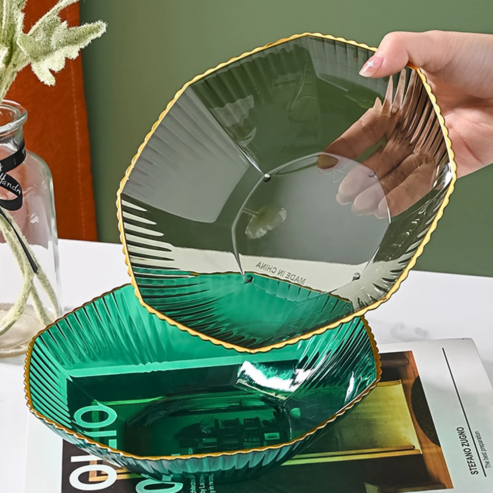 

Fashion Bronzing Fruit Plate Multipurpose Fruit Display Bowls For Home Kitchen