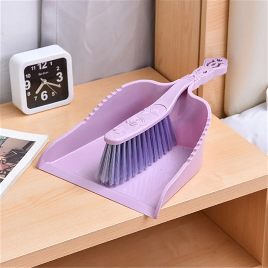 

Broom Dustpan Set Mini Portable Plastic Dust Pan Brush for Desktop Keyboard Table Desk Mini Cleaning Tools