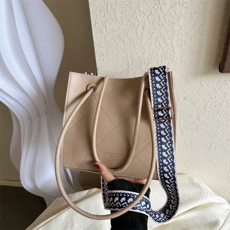 Сумка кросс-боди в западном стиле для женщин простой модный саквояж на плечо с