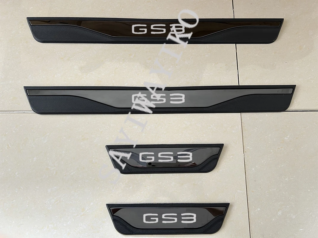 

Подходит для GAC EMZOOM GS3 2024 2021, накладка на порог автомобиля, защита педали, порог из нержавеющей стали, пластиковый автомобильный аксессуар