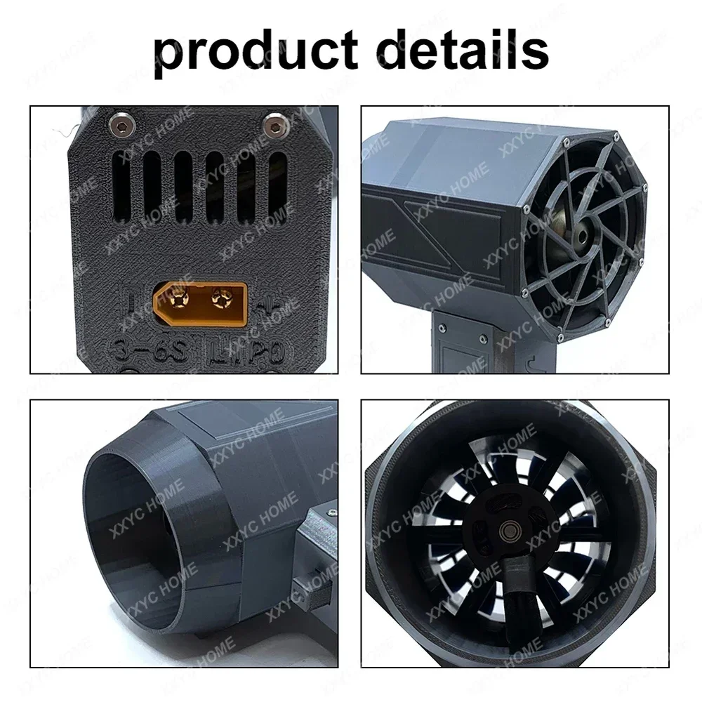 Высокомощный турбовентилятор 70 мм бесщеточный двигатель XT60 внешний