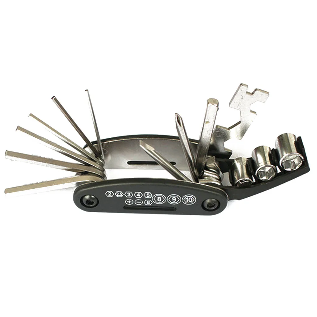 

MTB Mountain cycle Portable socket multipurpose wrench bicycle multi tool Screwdriver Motorcycle bike allen fix Touring pocket