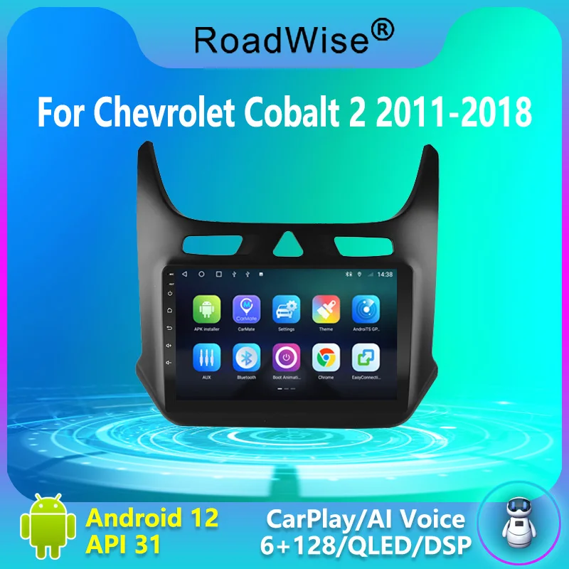

Roadwise 8+256 Android Car Radio For Chevrolet Cobalt 2 2011 - 2018 Multimedia Carplay 4G Wifi DSP GPS DVD 2Din Autoradio Stereo