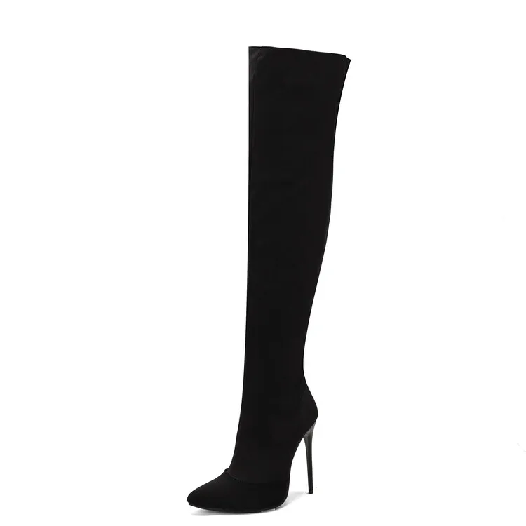 

Big Size Pointed boots thigh high boots knee high boots over the knee boots women ladies boots shoes woman winter boots women