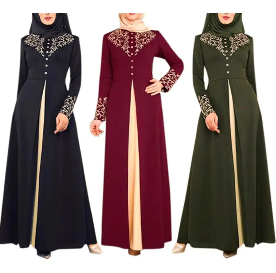 Элегантное Вечернее Платье Среднего Востока Рамадан пэчворк мусульманская абайя для женщин Дубай абайя Макси халат кимоно