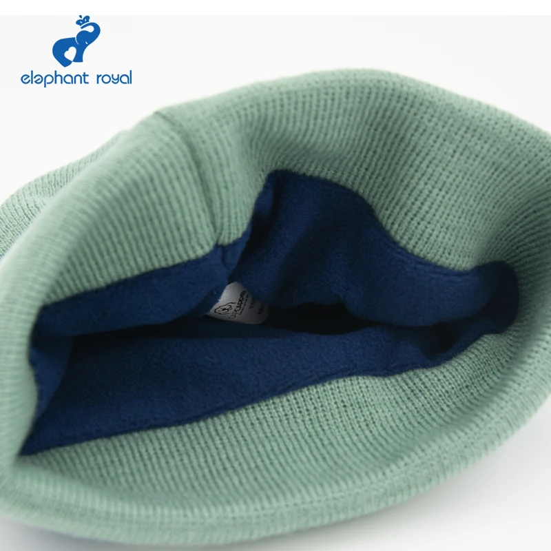Elephant Royal Warm Ear Protection 3D Cartoon Shape Children's Knitting Wool Cap Soft Comfortable Breathable Elastic Winter Cap