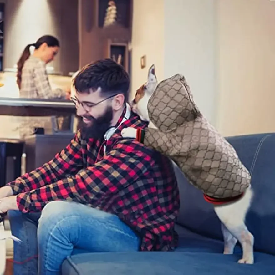 Толстовки для собак зимние пальто классические дизайнерские Роскошные теплое