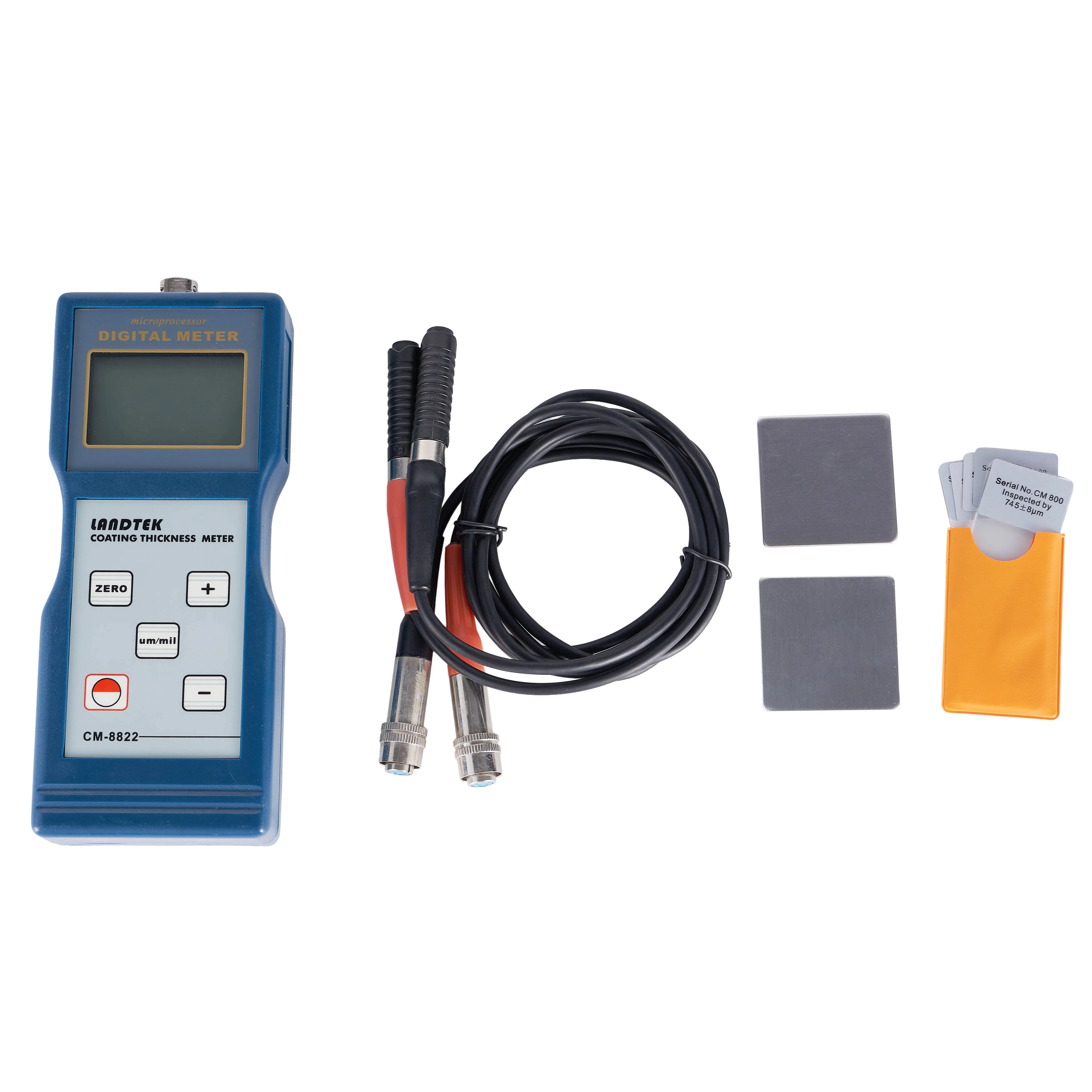 Измеритель толщины покрытия с цифровым дисплеем магнитный индукционный