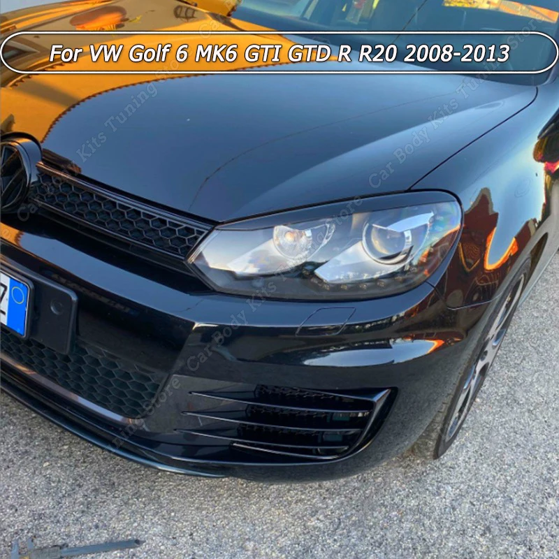 

2 шт., передний бампер для VW Golf 6 MK6 GTI GTD R R20 2008-2013