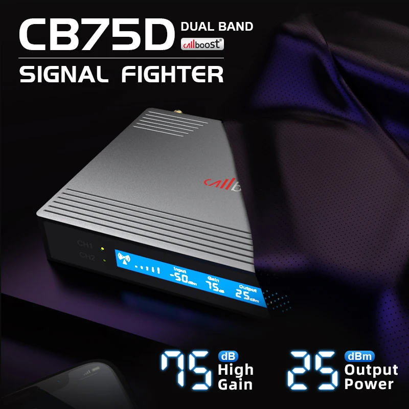 Усилитель сигнала Callboost 75 дБ GSM CDMA 850 700 двухдиапазонный 900 1800 2100 700 усилитель сотовой связи 4G LTE 1700 мобильный телефон ретранслятор