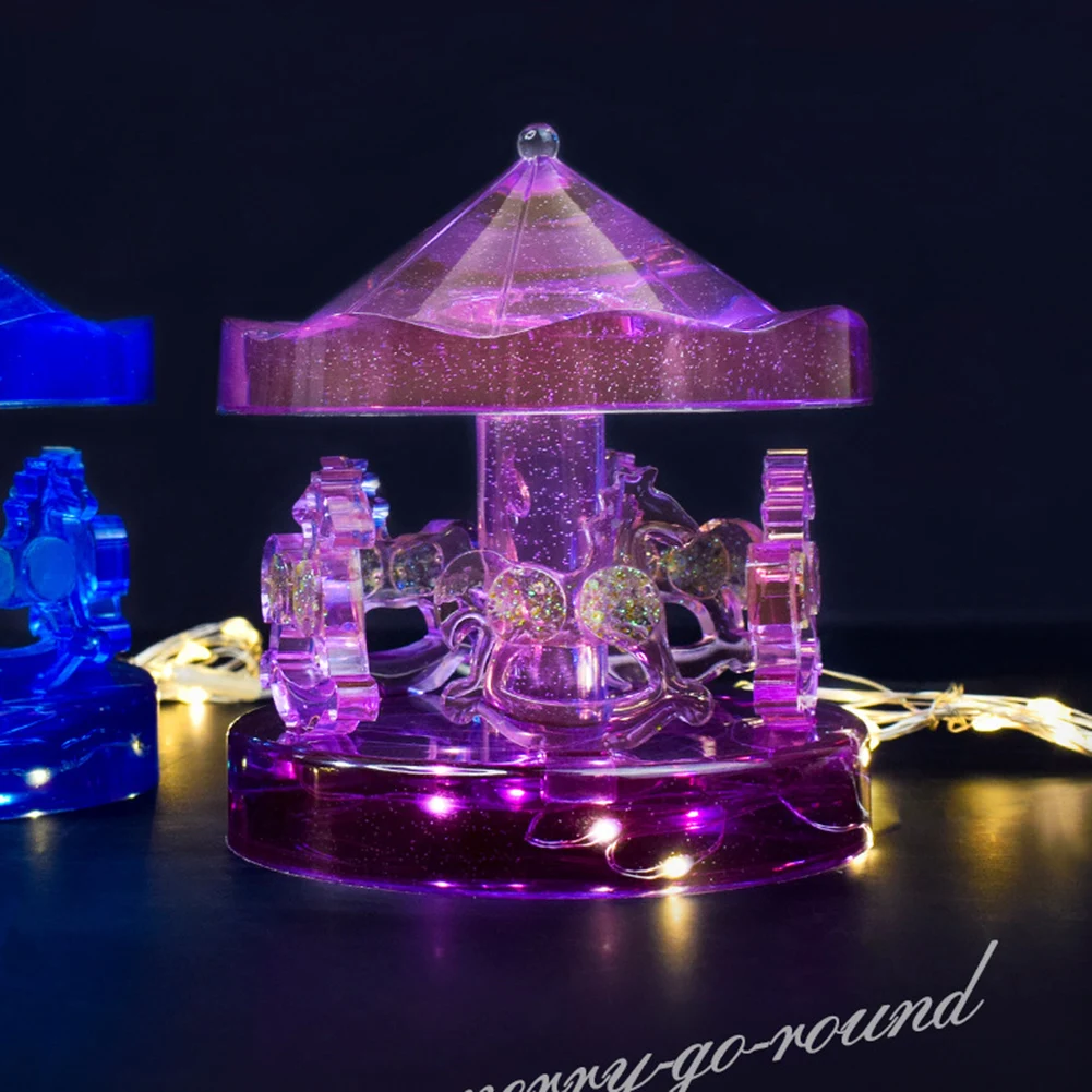 Силиконовая форма сделай сам эпоксидная карусель смола для украшения стола