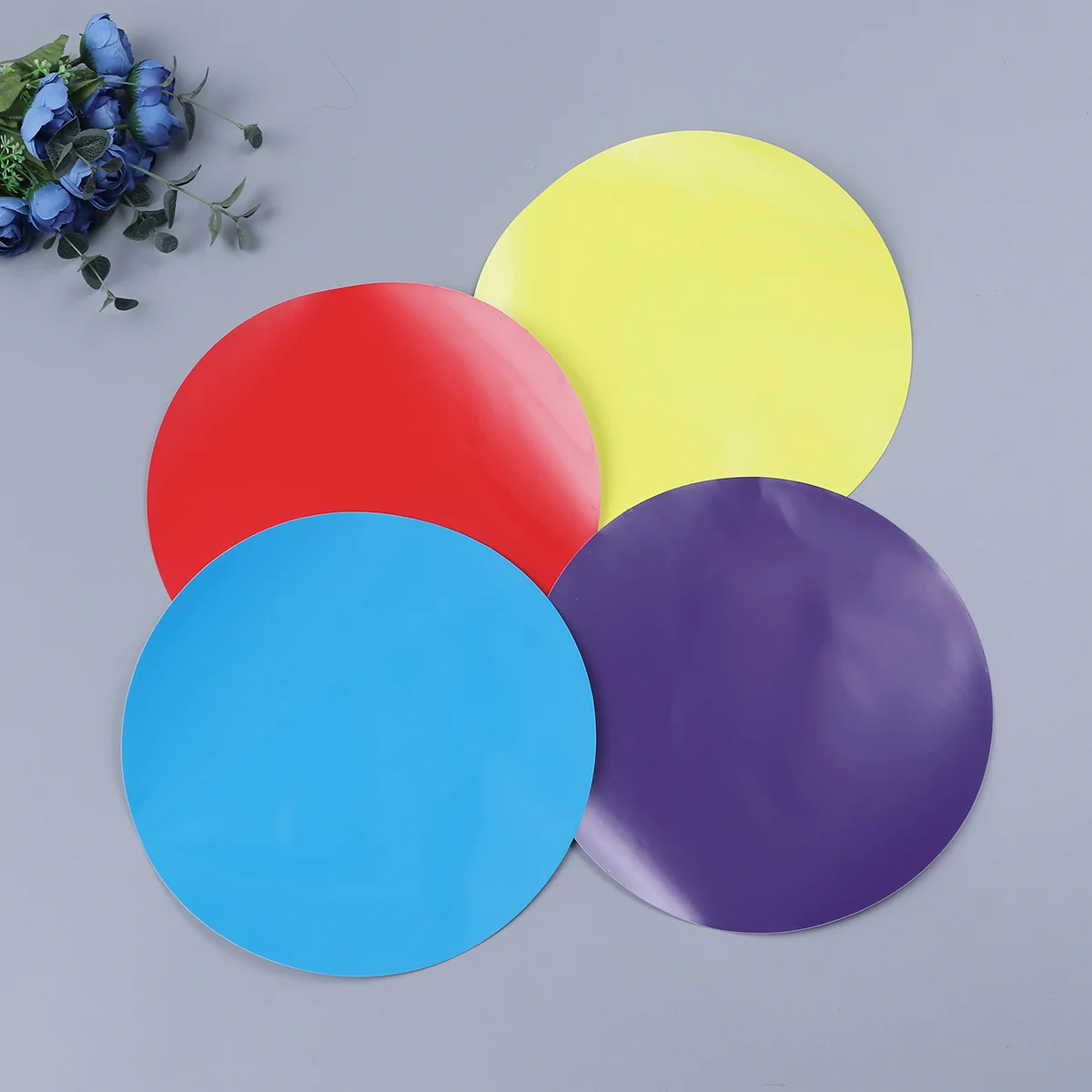 

Dry Erase Circles for Classroom Tables, Colorful Dry Erase Circles Whiteboard Marker Removable Vinyl Stickers Spots Wall Decals