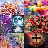 diy 5d diamond painting butterfly flower moon diamond embroidery abstract art picture rhinestone mosaic kit gift home decoration