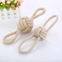 dog toy rope ball toy for small medium dogs outdoor training toy for dogs teeth cleaning tug toy teeth interactive knot rope