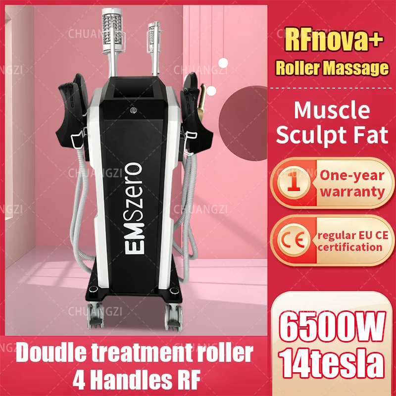 

6500W RF EMS Body Sculpt Machine EMSzero 14 Tesla Hi-EMT DLS-EMSLIM NEO Muscle Stimulation Massager Electromagnetic Fat Slimming
