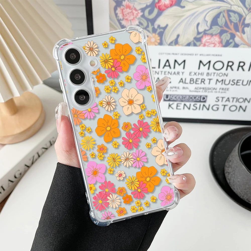 Цветные цветы для Redmi NOTE 10 11 S 12 PRO Plus 13Pro 6 7 8 Pro 9 Promax 4G