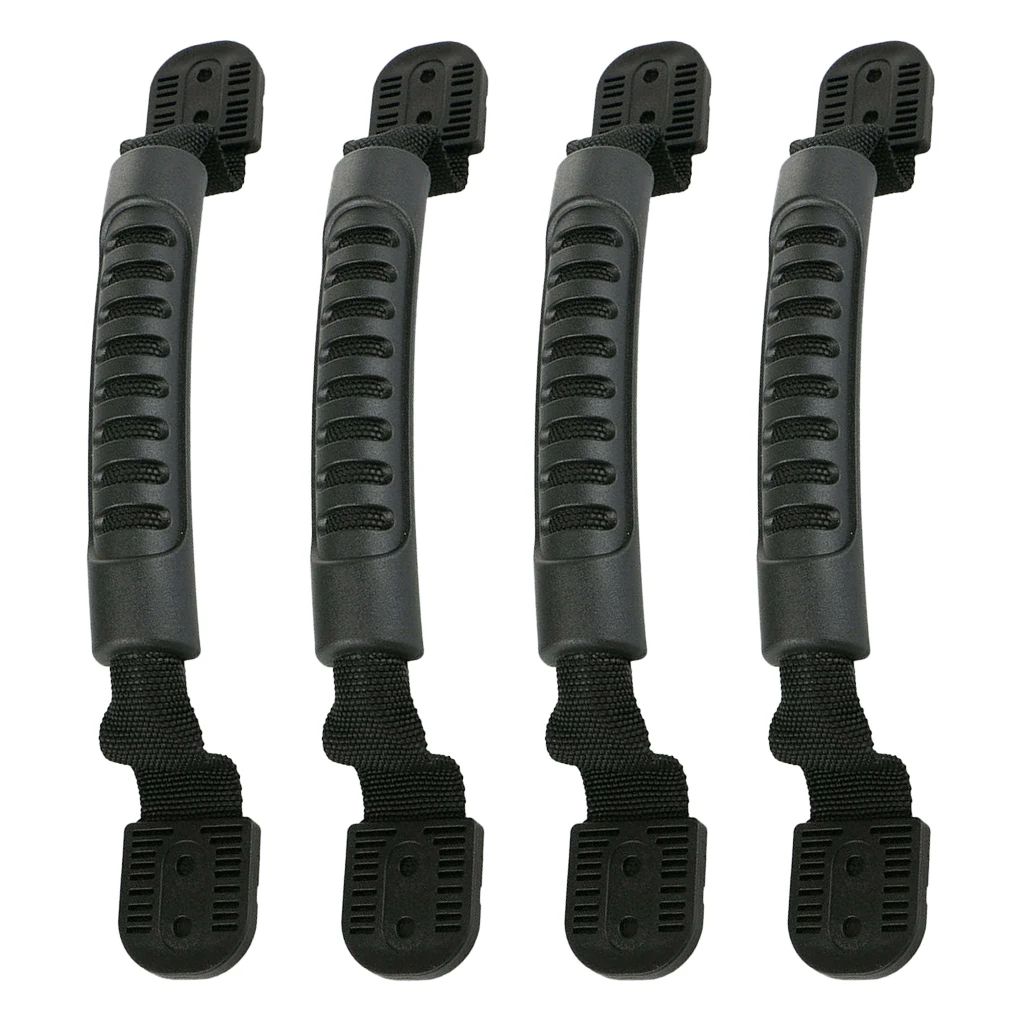 

Pack of 4 Kayak Handle Pull Canoe Suitcase Handles Nylon Plastic DIY Raft Luggage Case Boat Door Replacement Parts