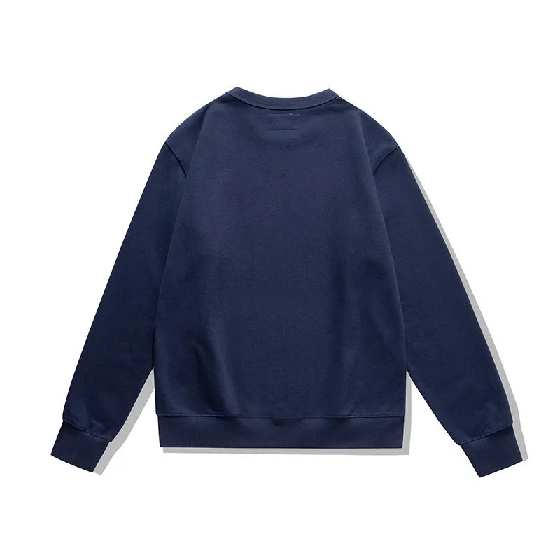 OKONKWO Ретро мотоциклетная мужская толстовка_Ami цвета хаки махровый пуловер с