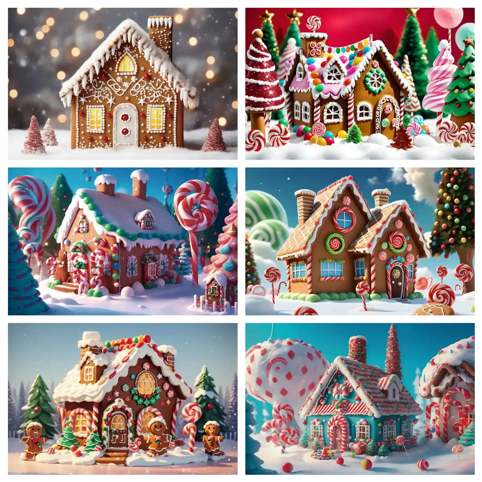 Рождественский имбирный дом фон детская кабина семейная Фотография реквизит