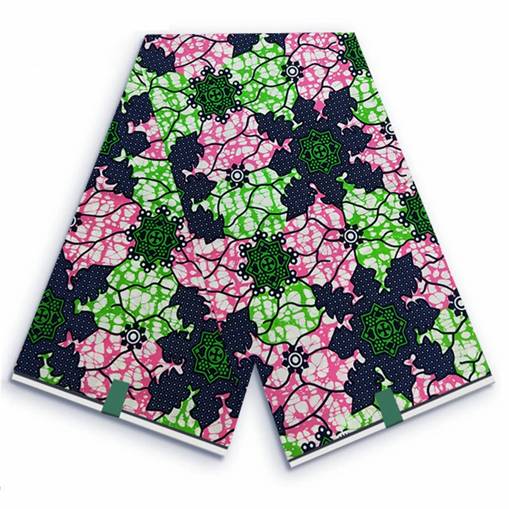 

African Wax Fabric Ankara Block Prints Batik Dutch Fabric 6yards 100% Original Real Super Fabric Ankara Fabric For Sewing VL-09