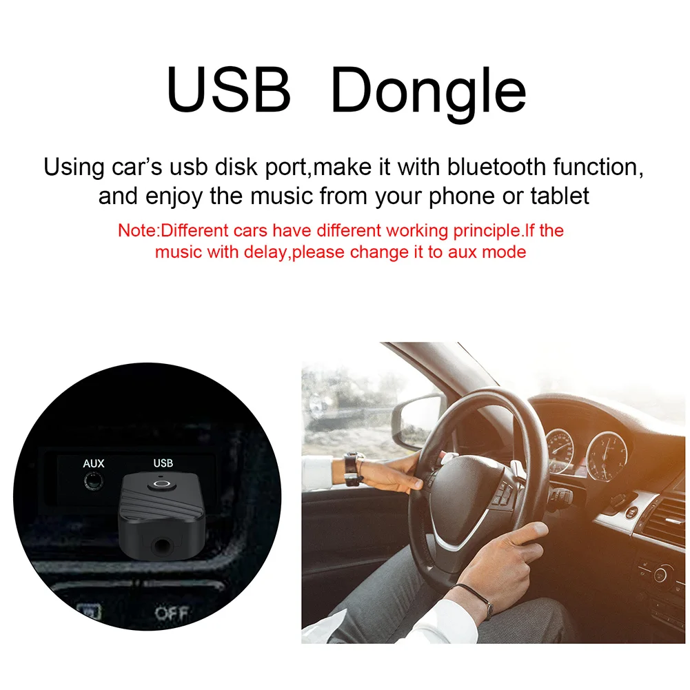 Беспроводной USB-адаптер 3 в 1 простая эксплуатации портативный музыкальный