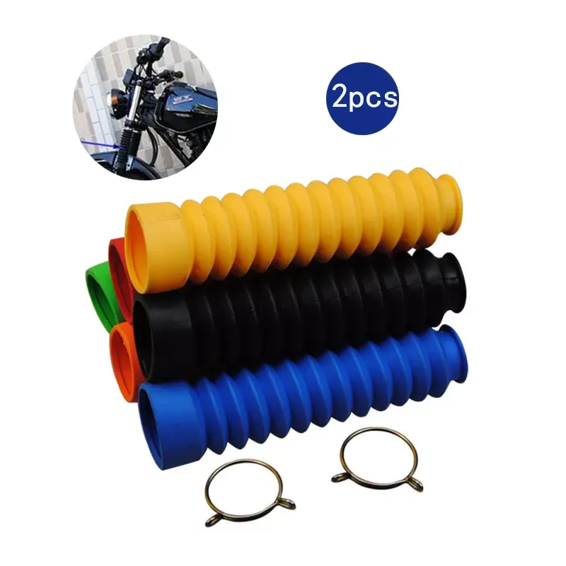 

2pcs Motorcycle Shock Absorber Dust Guard Front Fork Cover Gaiters Gators Boot Protector for Motorcross Off-road Pit Dirt Bike