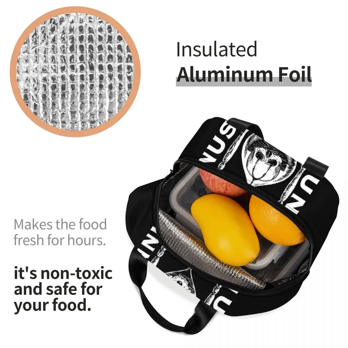 Индивидуальная сумка для ланча Unus Annus Hourglass термоохлаждающая Изолированная