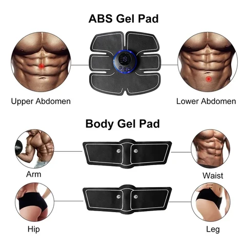 SANPKON EMS стимулятор мышц ABS черный