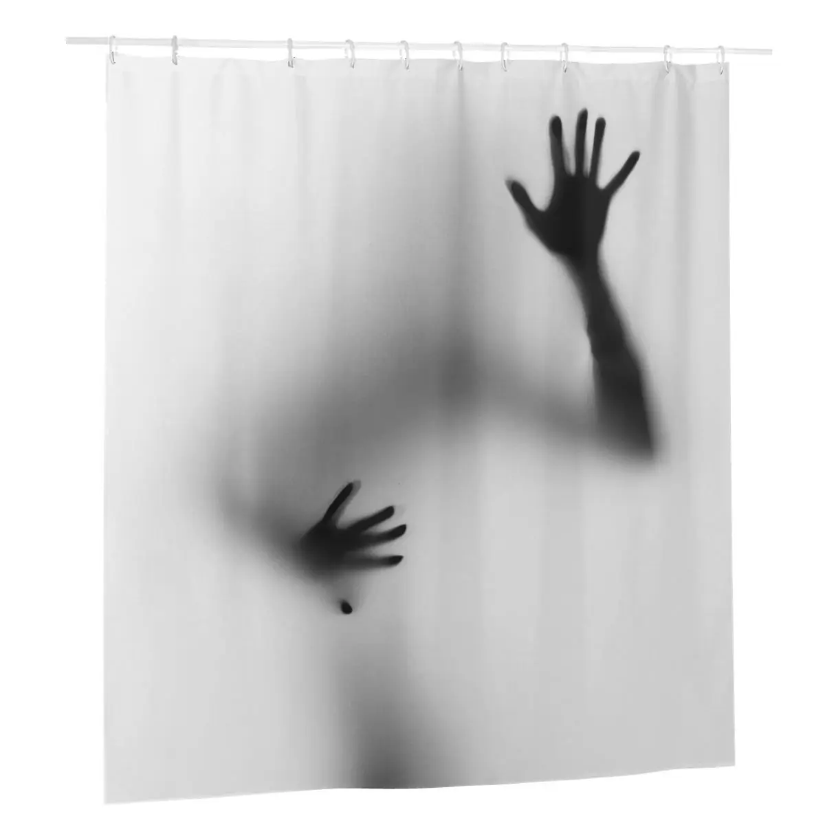 

Ghost Shower Curtains Bathroom Bath Curtains with 12pcs Hooks Bathtub Polyester Washable Halloween Horror Fashion Curtains