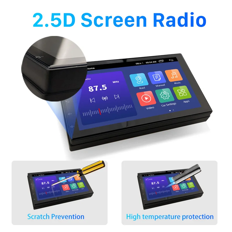 Seicane Universal Android 10 7 Inch Double Din Car Radio GPS Multimedia Unit Player For TOYOTA Nissan Kia RAV4 Honda VW Hyundai |