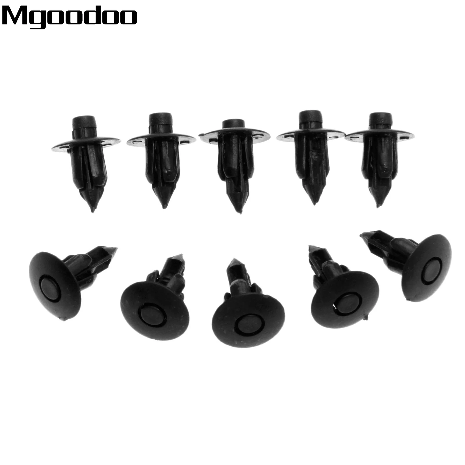 

50pcs 7mm Hole Auto Bumper Fender Fastener Clip Plastic Push Rivets Retainer Engine Cover for Toyota Lexus Door Trim Panel Clip