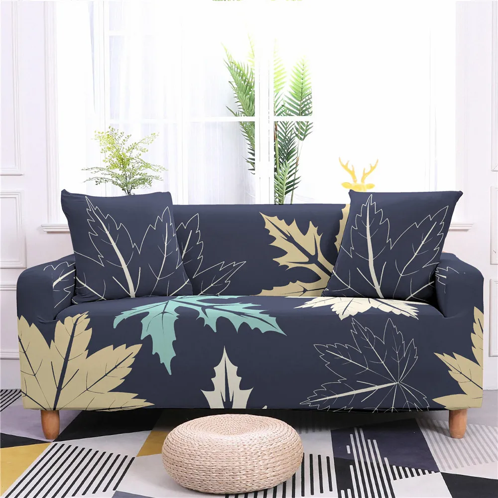 

Эластичный чехол для дивана с тропическими листьями для гостиной, 1/2/3/4-местного дивана, угловой диван, Чехлы, мебель, диван, Декор, чехол на диван