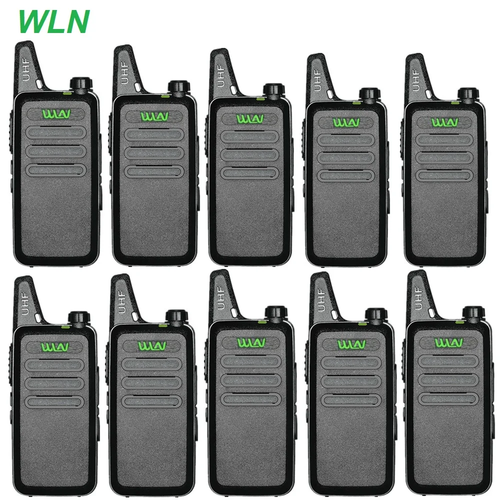 

10PCS WLN KD-C1 5W Mini Walkie Talkie Strong Signal CB Radio Amateur UHF 400-470MHz Ham Kids Radio Transceiver kdc1 Clear Voice