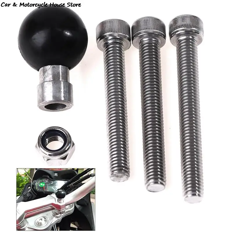 1set Motorcycle Handlebar Clamp Base 1 Inch 25mm Ball With M