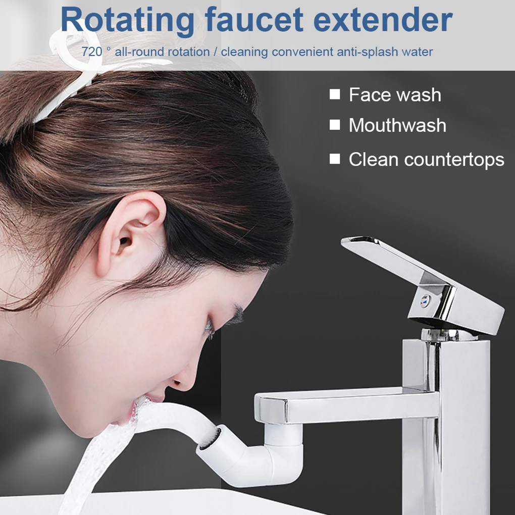 

Universal Splash Filter Faucet Rotatable Plastic Sprayer Head Washroom Kitchen Faucets Water Outlet Accessories