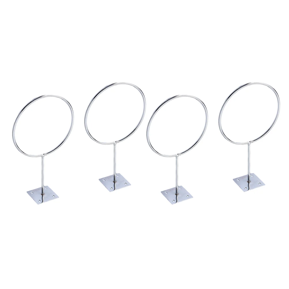 

4 Pcs Soccer Storage Rack Round Wall Shelf Self Sticking Claw Racks Basketball Wall Mount Spherical Basketball Organizer