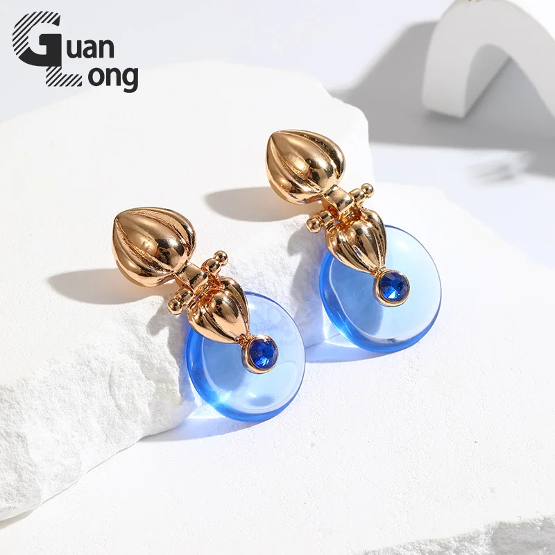 Винтажные висячие серьги GuanLong