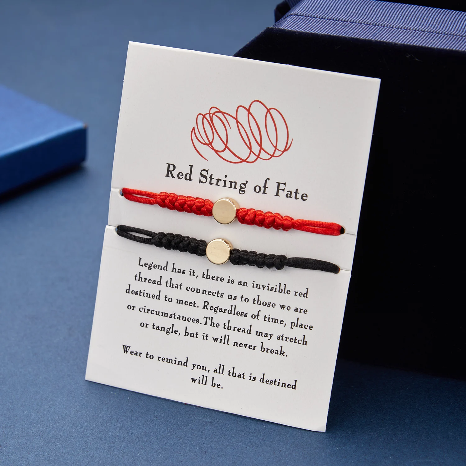 

Fashionable and exquisite couple Red Rope Bracelet Personality two-color rope Valentine's day surprise gift