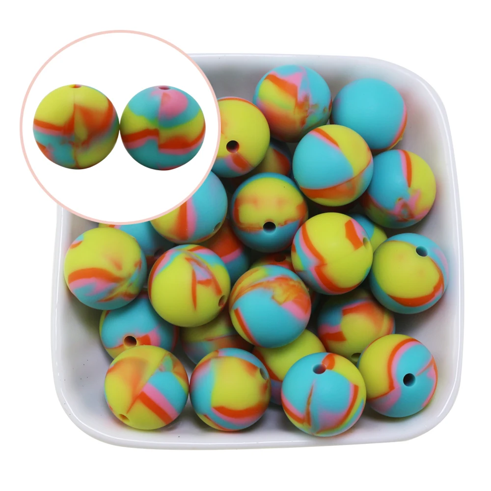 

10 шт., силиконовые шарики для прорезывания зубов, 15 мм