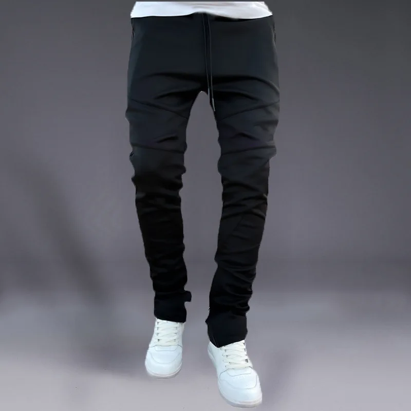 

Casual Hip Hop Harem Pants Streetwear Joggers Slim Trousers Male Gyms Fitness Sportswear Drawstring Pant Men's Fashion 2023 New