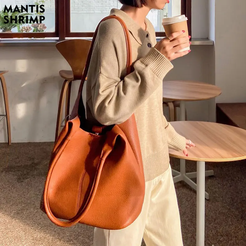 

Сумка-тоут женская в ретро стиле, модный саквояж на плечо большой вместимости, универсальная Классическая сумочка-тоут в литературном стил...