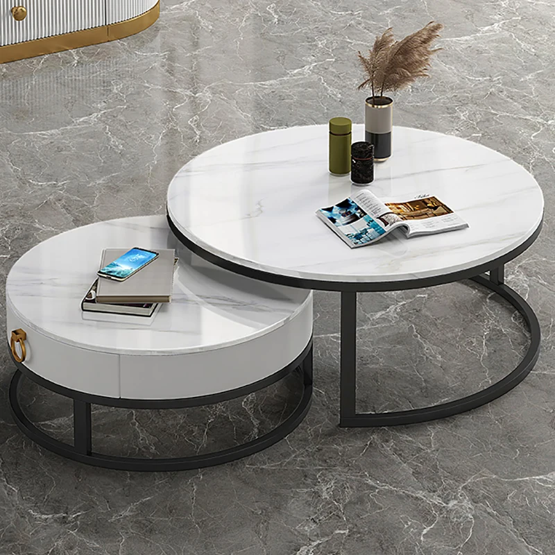 

Design Coffee Table Decoration Modern Storage Marble Bed Side Table Round Dressing Clear Articulos Para El Hogar Sedentary Table