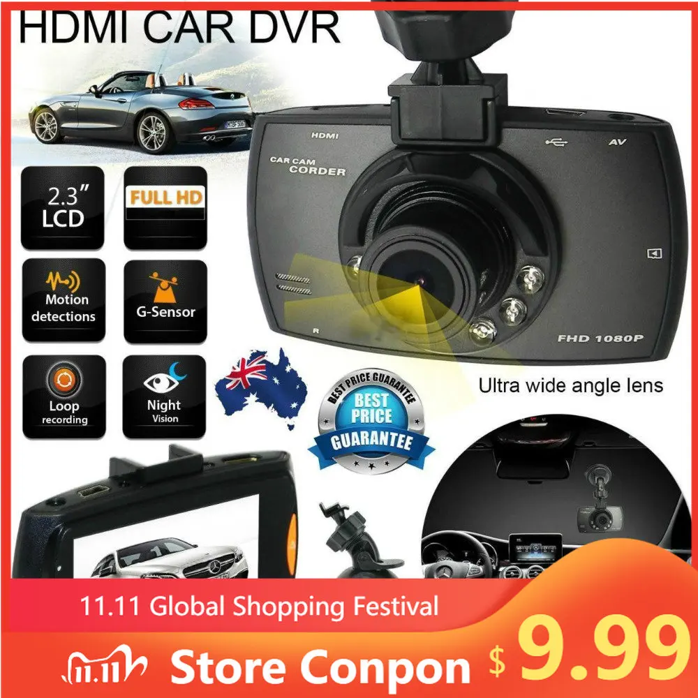 

Автомобильный видеорегистратор 720P, видеорегистратор с ЖК-дисплеем 2,4 дюйма и ночным видением