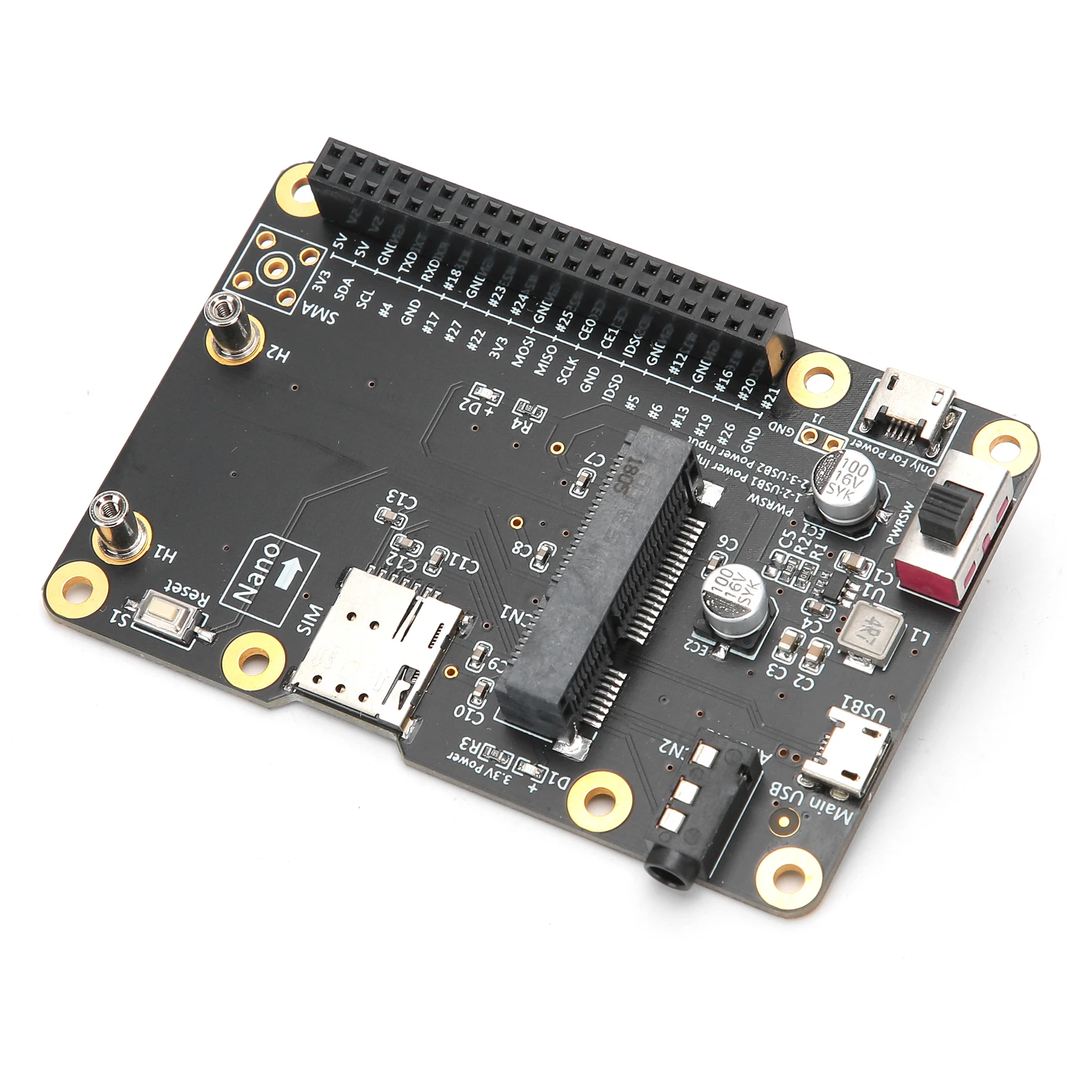 

3G/4G LTE Base Hat For Raspberry Pi 4/3/2/B and Module Computer Board to USB with SIM Card raspberry raspberry raspberry