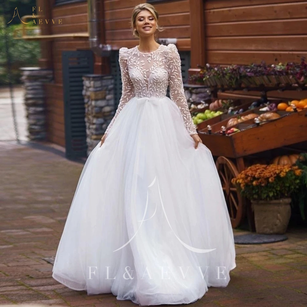 

White Tulle Wedding Dresses Sweetheart Plus Size Wedding Dress for Women 2024 Bride Long Sleeve Women's Luxury Party Dress Woman