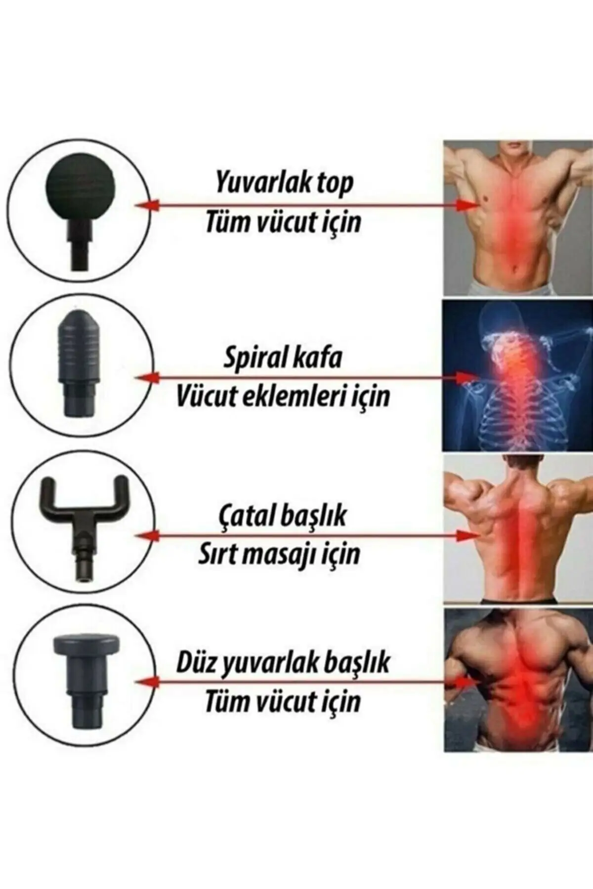 Импульсный вибрирующий перезаряжаемый спортивный массажный пистолет массажер