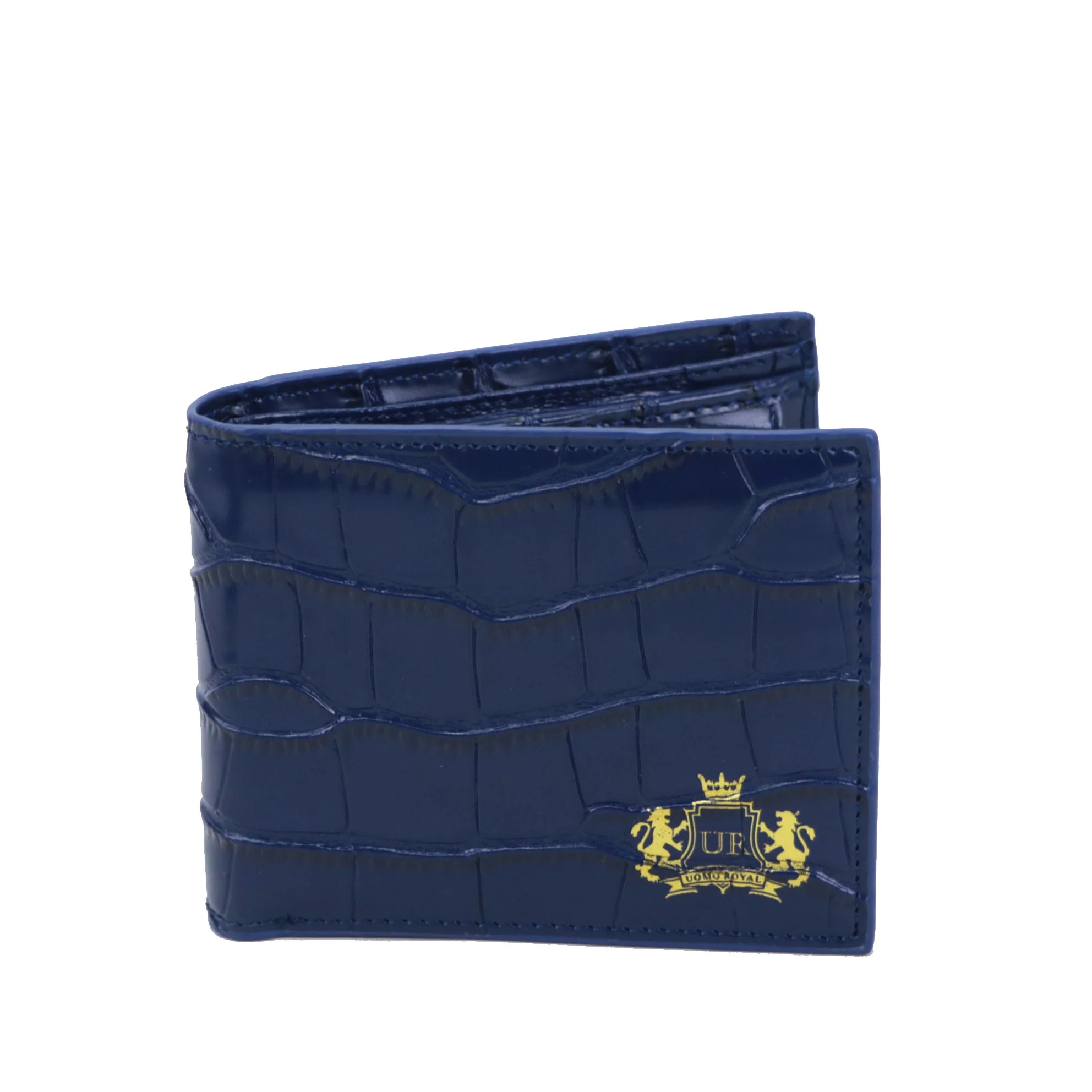 Customized Luxury Genuine Leather Embrossed Crocodile Pattern Men Wallet Coin Purse Multi-Functiona Short Wallet Card Holder